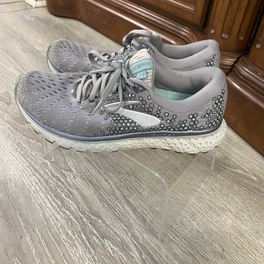 Brooks Womens Glycerin 17 1202831B070 Gray Running Shoes Sneakers Size 8 B - Picture 1 of 9